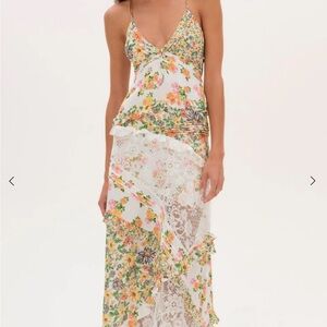 For Love & Lemons Rosalyn Maxi Dress